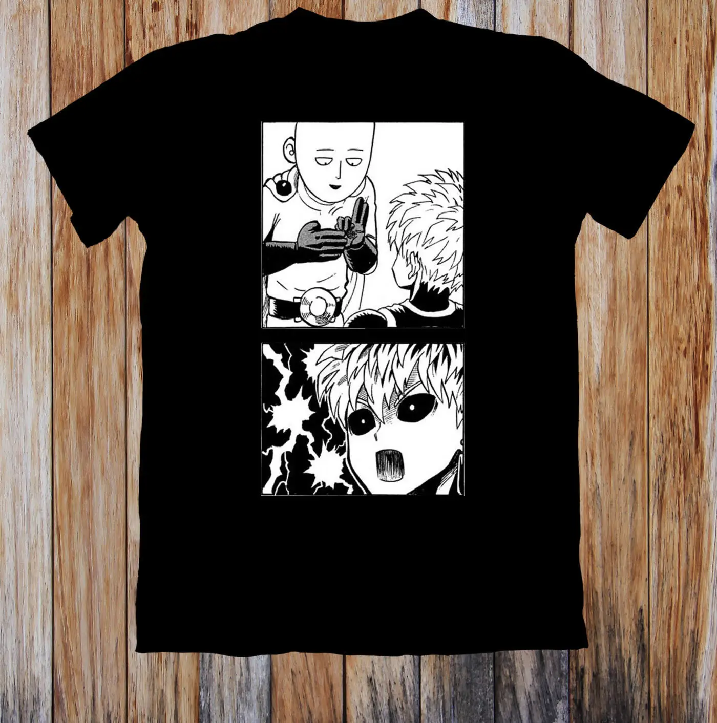 Футболка унисекс с надписью ONE PUNCH MAN SAITAMA AND GENOS бесплатная доставка Топы Harajuku