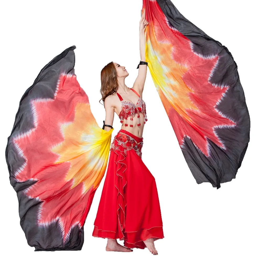 Performance Props 1 Pair Half Moon Dance Veil Silk Rainbow Wings Belly Dance 100% Silk Half Circle Wings include bag and sticks
Performance Props 1 Pair Half Moon Dance Veil Silk Rainbow Wings Belly Dance 100% Silk Half Circle Wings include bag and sticks