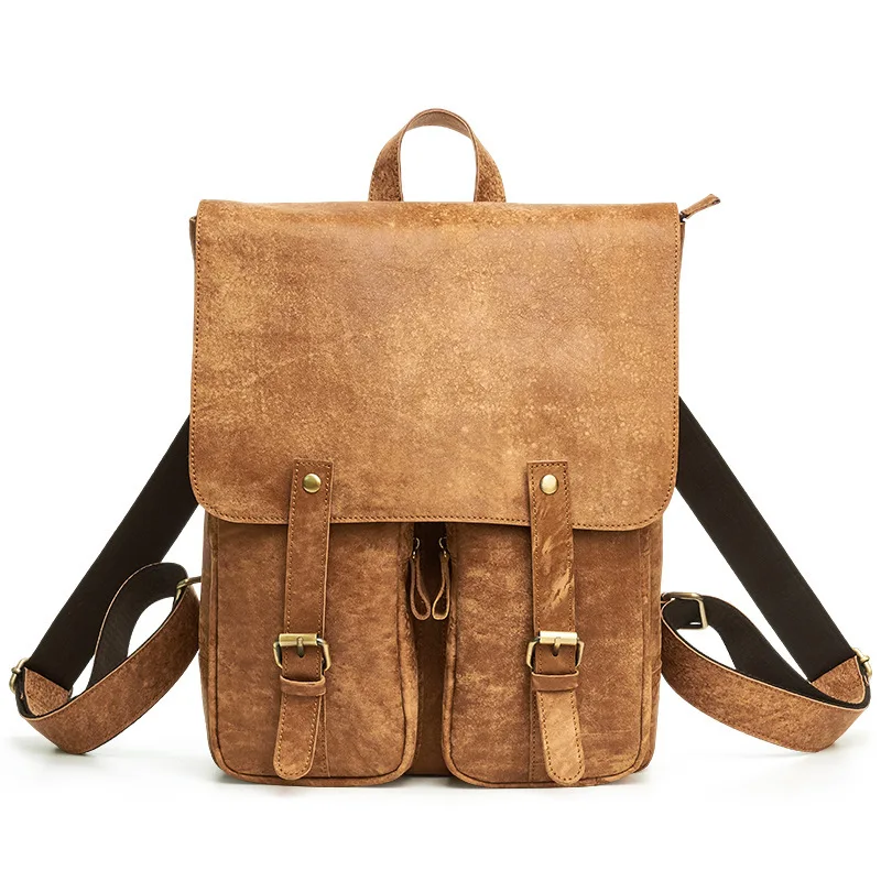 100% leather suede leather casual fashion men's backpack large capacity luggage travel bag outdoor retro backpack
100% leather suede leather casual fashion men's backpack large capacity luggage travel bag outdoor retro backpack