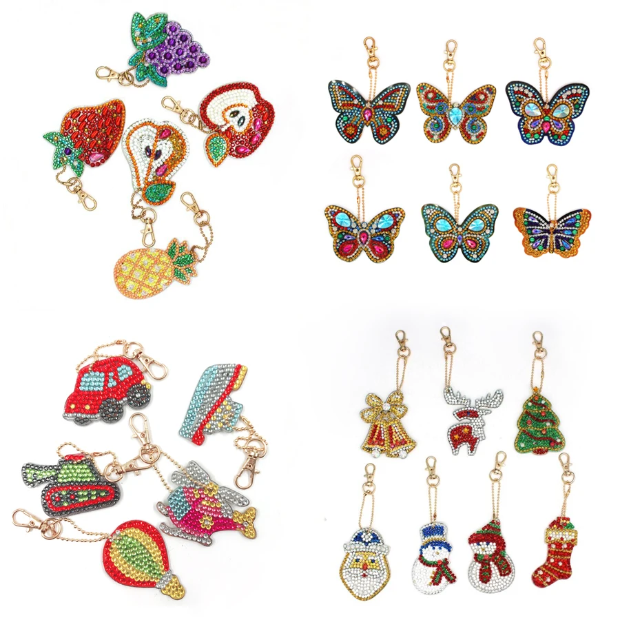 FULLCANG 5d diy diamond keychain special shaped full diamond painting keychains diamond embroidery icon set sale key chain gift
FULLCANG 5d diy diamond keychain special shaped full diamond painting keychains diamond embroidery icon set sale key chain gift
