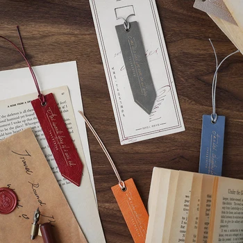 1PC Vintage Leather Bookmark Simple Hot Stamping Bookmarks Page Holder Marker for Readers Kids Men Women School Supplies
1PC Vintage Leather Bookmark Simple Hot Stamping Bookmarks Page Holder Marker for Readers Kids Men Women School Supplies