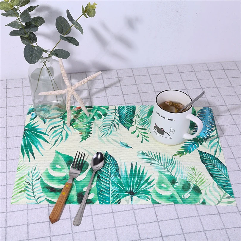 2019 Colorful Pattern Placemat Compatible Crossweave Insulation Washable Table Mat PVC Bowl Coaster napkin on the table #jj20
2019 Colorful Pattern Placemat Compatible Crossweave Insulation Washable Table Mat PVC Bowl Coaster napkin on the table #jj20
