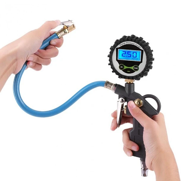 Neoteck Digital Car EU Tire Air Pressure Inflator Gauge Zinc Alloy LCD Display LED Backlight Vehicle Tester Inflation Monitoring
Neoteck Digital Car EU Tire Air Pressure Inflator Gauge Zinc Alloy LCD Display LED Backlight Vehicle Tester Inflation Monitoring