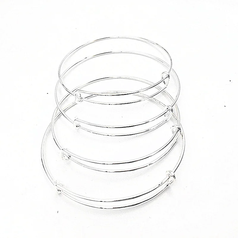 Factory Supply Simple Silver Wiring Bangle Bracelets For Beading Or Charm Adjusted Expandable Bangles
Factory Supply Simple Silver Wiring Bangle Bracelets For Beading Or Charm Adjusted Expandable Bangles
