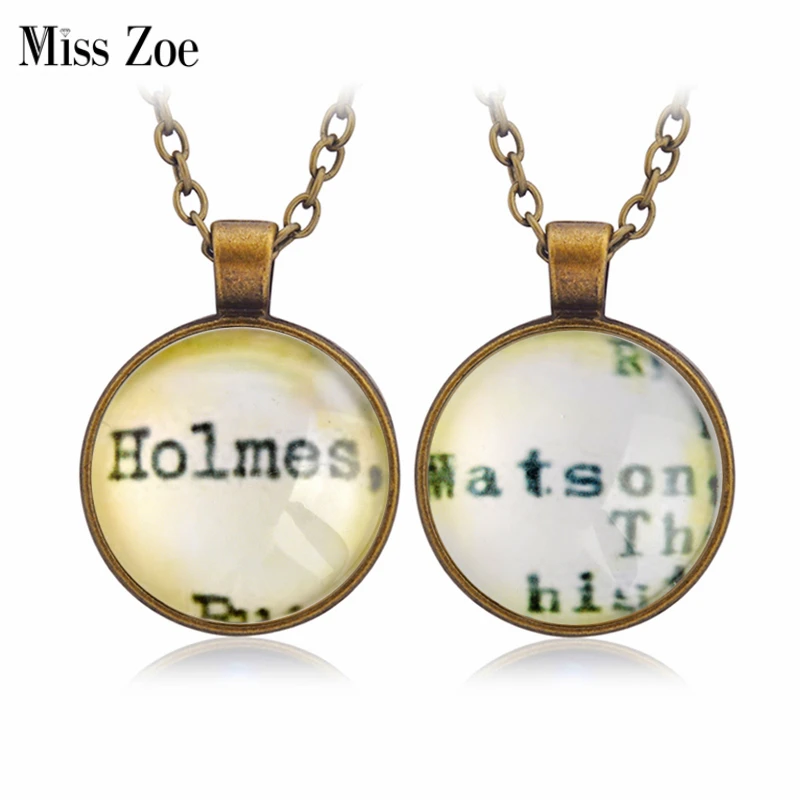 Miss Zoe 2pcs/set Holmes Watson Pendant Best Friends Sherlock Matching Necklaces Keychain Keyring BFF Friendship Jewelry Gift
Miss Zoe 2pcs/set Holmes Watson Pendant Best Friends Sherlock Matching Necklaces Keychain Keyring BFF Friendship Jewelry Gift