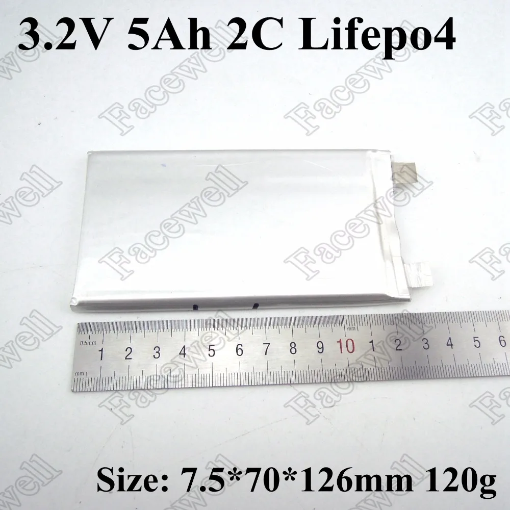 8 шт./лот lifepo4 7570126 3 2 В 5 Ач 2C разряд аккумулятор может diy для 12 24 в 36 48