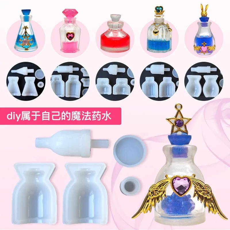 2019 NEW Handmade Silicone Mould Dried Flower Resin Decorative Craft DIY 6 sytles hollow perfume bottles Type epoxy resin molds
2019 NEW Handmade Silicone Mould Dried Flower Resin Decorative Craft DIY 6 sytles hollow perfume bottles Type epoxy resin molds