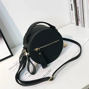 LJL-Fashion Circular Scrub PU Leather Handbag Female Retro Small Round Shoulder Bag Women Circle Messenger Bag
LJL-Fashion Circular Scrub PU Leather Handbag Female Retro Small Round Shoulder Bag Women Circle Messenger Bag