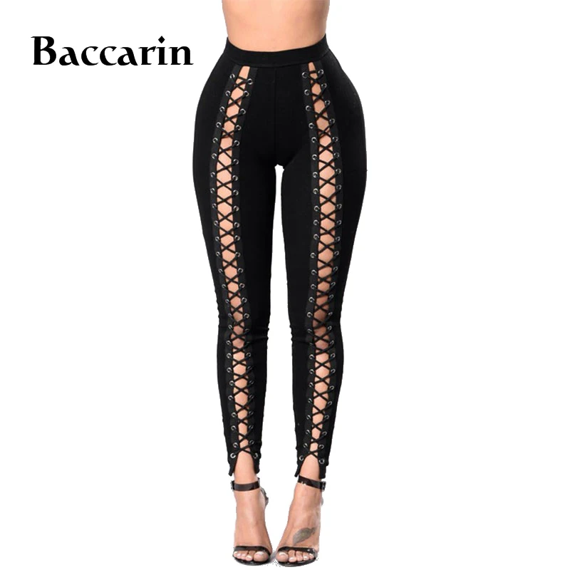 Black Hollow Out Leggings Lace Up Women Casual Pants Female Hole Capris Pants Leggings Sexy Slim Black Trousers Punk Style
Black Hollow Out Leggings Lace Up Women Casual Pants Female Hole Capris Pants Leggings Sexy Slim Black Trousers Punk Style