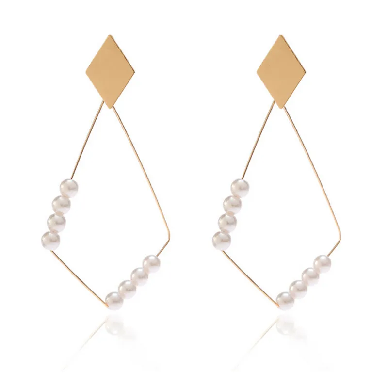 Fashion Personality Wild Earrings Simple Creative Pearl Pendant Earrings New Jewelry 2019
Fashion Personality Wild Earrings Simple Creative Pearl Pendant Earrings New Jewelry 2019