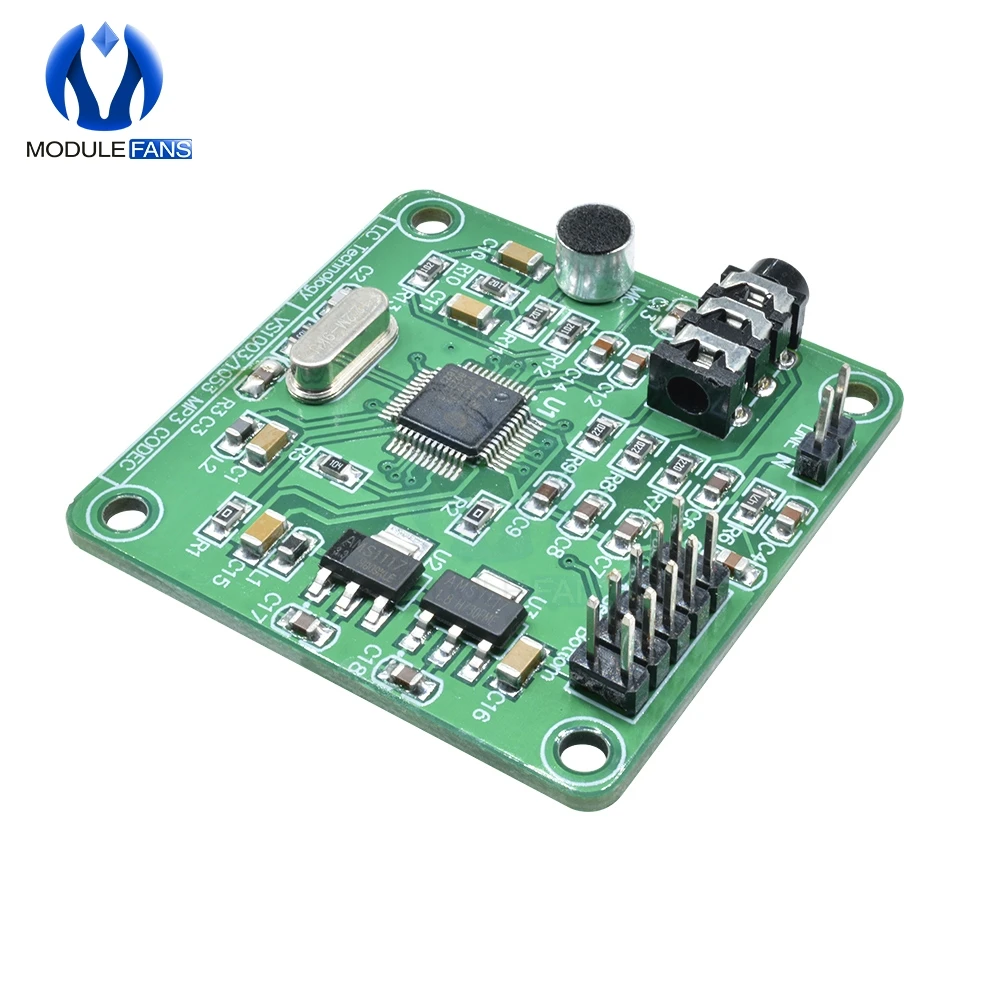 VS1053 MP3 Module Development Board w/ On-Board Recording Function SPI Interface OGG Encoding Recording Control Signal Filter
VS1053 MP3 Module Development Board w/ On-Board Recording Function SPI Interface OGG Encoding Recording Control Signal Filter