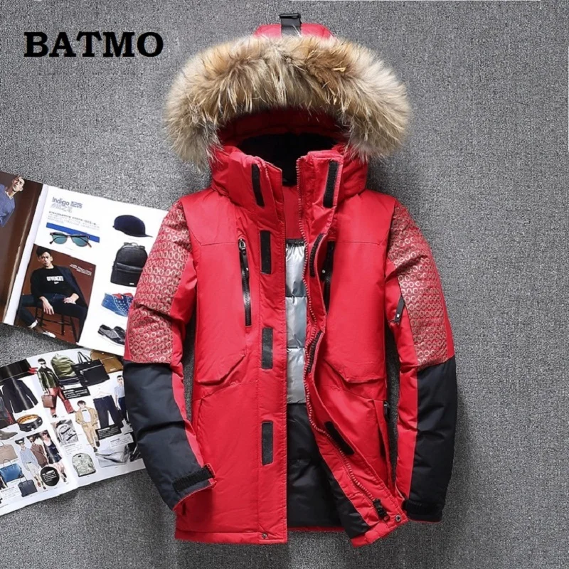 Batmo 2019 Новое поступление зимние высококачественные куртки с белым утиным пухом и