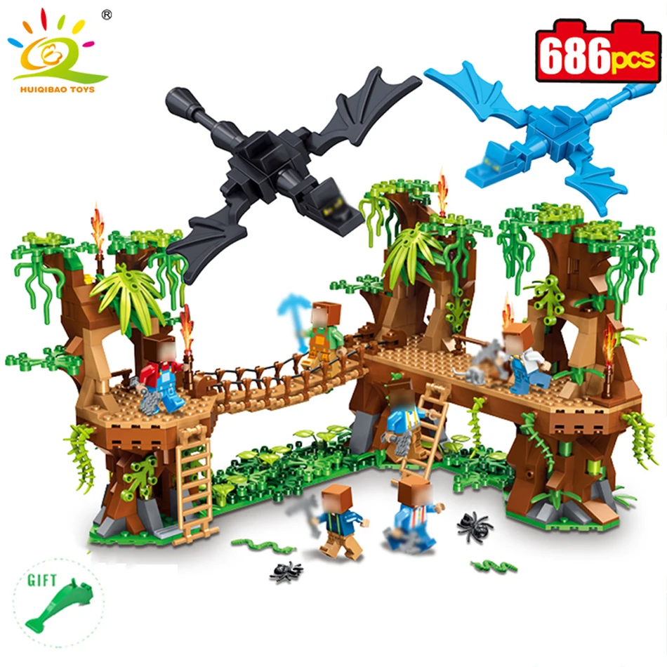 378pcs My World Village Building Blocks Legoingly Mine world City Bricks Streve Figures Education Toys Give 5 figure Children 
378pcs My World Village Building Blocks Legoingly Mine world City Bricks Streve Figures Education Toys Give 5 figure Children