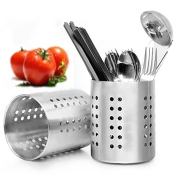 Pipette Box Fork Scoop Knife Barrel Leaking Design Stainless Steel Dinnerware Kitchen Storage Box Dinner Tool Holder 1pcs
Pipette Box Fork Scoop Knife Barrel Leaking Design Stainless Steel Dinnerware Kitchen Storage Box Dinner Tool Holder 1pcs