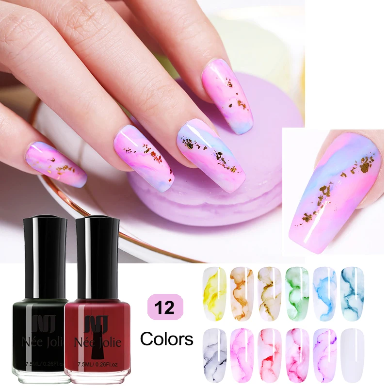 NEE JOLIE 2 Bottle Blossom Watercolor Nail Ink 12 Colors Black Purple Color 7.5ml Nail Polish for Nails DIY Nail Art Varnish
NEE JOLIE 2 Bottle Blossom Watercolor Nail Ink 12 Colors Black Purple Color 7.5ml Nail Polish for Nails DIY Nail Art Varnish