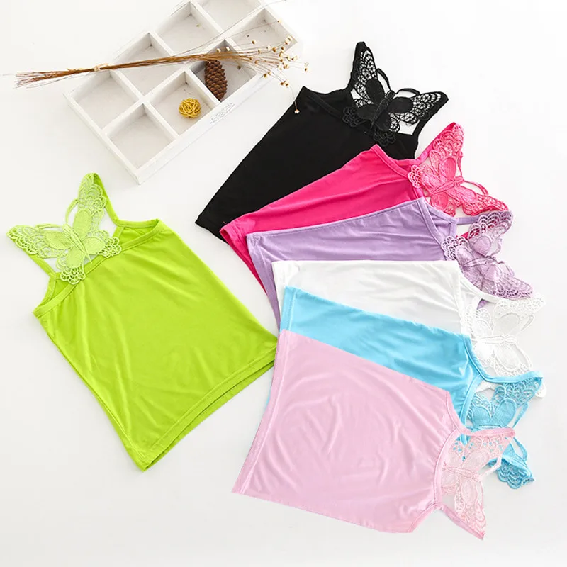 Lace Girls Shirts Cotton Girl Underwear Bow Tops For Kids Singlets Summer Children Undershirts Baby Tees
Lace Girls Shirts Cotton Girl Underwear Bow Tops For Kids Singlets Summer Children Undershirts Baby Tees