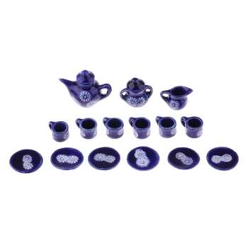 15 Pcs Doll House Coffee Tea Set Miniature Dining Ware Porcelain Tea Set Dish Cup Plate Dolls Tableware Accessories
15 Pcs Doll House Coffee Tea Set Miniature Dining Ware Porcelain Tea Set Dish Cup Plate Dolls Tableware Accessories