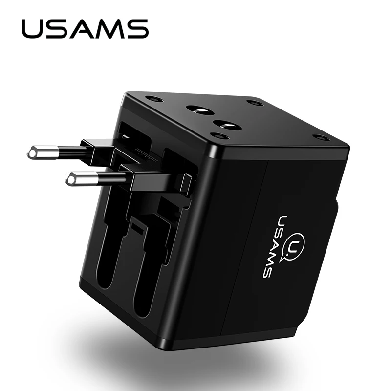 USAMS 4 in 1 Mobile Phone Charger Global Conversion Socket Dual USB Multifunction Universal Travel Wall Charger EU/US/UK/AU Plug
USAMS 4 in 1 Mobile Phone Charger Global Conversion Socket Dual USB Multifunction Universal Travel Wall Charger EU/US/UK/AU Plug