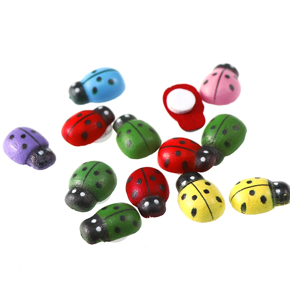 100pcs 9X12mm Wooden Ladybird Ladybug Sticker Children Kids Painted Adhesive Back DIY Craft Home Party Holiday Decoration
100pcs 9X12mm Wooden Ladybird Ladybug Sticker Children Kids Painted Adhesive Back DIY Craft Home Party Holiday Decoration