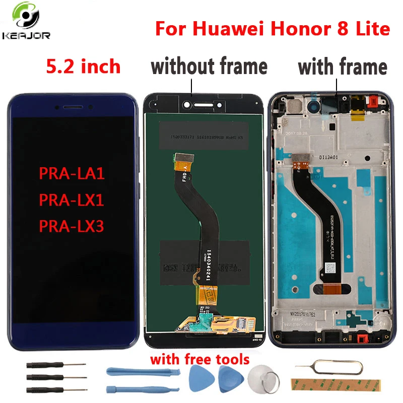 for Huawei Honor 8 Lite LCD Display+Touch Screen Tools Digitizer frame Panel For Huawei Honor 8 Lite PRA-LA1 PRA-LX1 PRA-LX3
for Huawei Honor 8 Lite LCD Display+Touch Screen Tools Digitizer frame Panel For Huawei Honor 8 Lite PRA-LA1 PRA-LX1 PRA-LX3