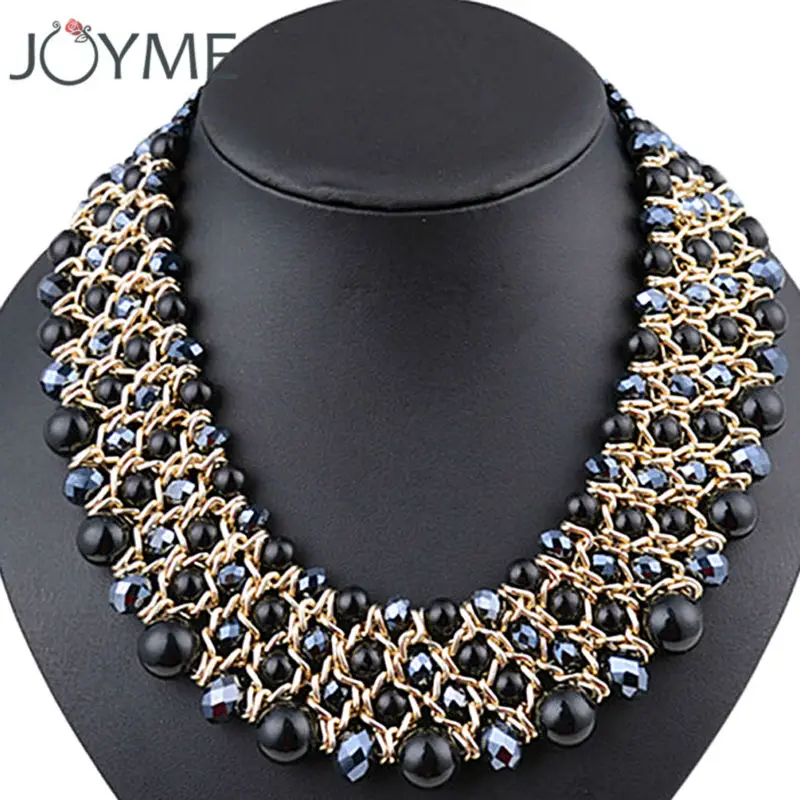 New Multicolor Pearl Crystal Choker Necklace Collier Collar Beaded Statement Necklaces & Pendants Short Chunky Necklace
New Multicolor Pearl Crystal Choker Necklace Collier Collar Beaded Statement Necklaces & Pendants Short Chunky Necklace
