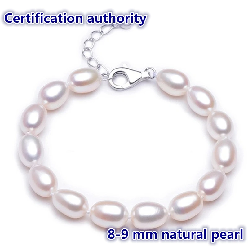 925 sterling silver Pearl Jewelry 8-9mm real Natural Pearl Pearl diameter Bracelet Sterling silve Jewelry Bracelet for Women
925 sterling silver Pearl Jewelry 8-9mm real Natural Pearl Pearl diameter Bracelet Sterling silve Jewelry Bracelet for Women