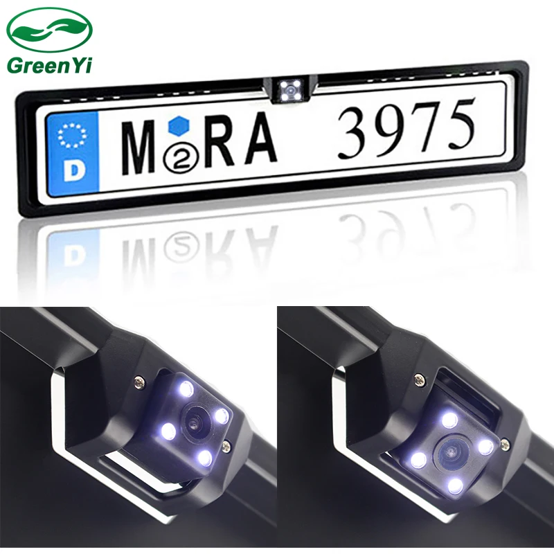 GreenYi European License Plate Frame Rear View Camera Auto Car Reverse Backup Parking Rearview Camera Night Vision 170 Degree
GreenYi European License Plate Frame Rear View Camera Auto Car Reverse Backup Parking Rearview Camera Night Vision 170 Degree
