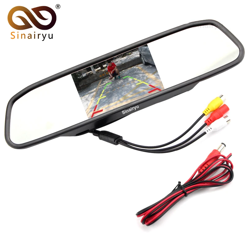 Sinairyu 4.3" TFT LCD Auto Parking Rear View 4.3 Inch Car Mirror Monitor With 2 Video input For Rear View Camera Parking Sensor
Sinairyu 4.3" TFT LCD Auto Parking Rear View 4.3 Inch Car Mirror Monitor With 2 Video input For Rear View Camera Parking Sensor