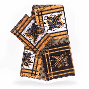 New Style Ankara Nigeria Wax Print Silk Fabric Material Clothes Soft African Silk Wax Fabric 4yards Audel Fabric +2yards Chiffon
New Style Ankara Nigeria Wax Print Silk Fabric Material Clothes Soft African Silk Wax Fabric 4yards Audel Fabric +2yards Chiffon