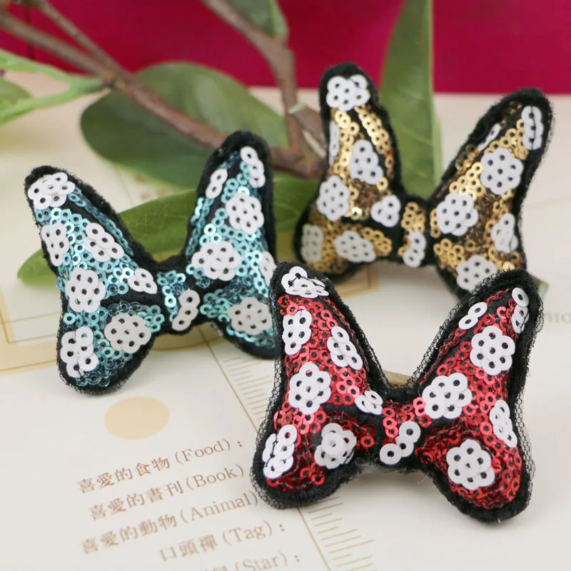 Wholesale 10pcs/lot Colorful Sequins decoration 3D Cartoon Bow Shape handmade bowknots Diy Jewelry Garment/Hair accessory
Wholesale 10pcs/lot Colorful Sequins decoration 3D Cartoon Bow Shape handmade bowknots Diy Jewelry Garment/Hair accessory