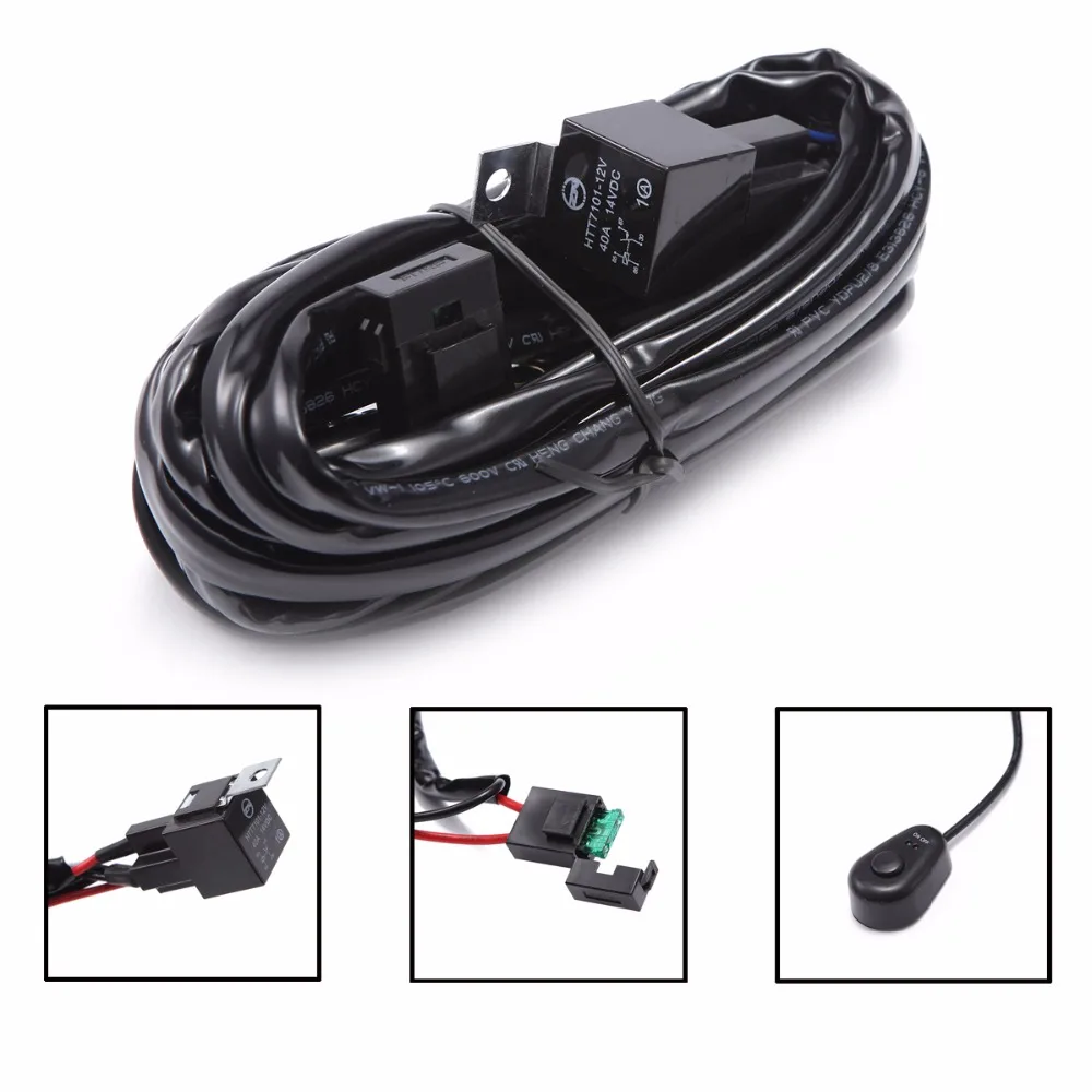 3Meters Wiring Harness Loom Kit for LED Work Light Bar 12V 24V Car Truck Use With Fuse and Relay 3Meters Extension HID LED Wire
3Meters Wiring Harness Loom Kit for LED Work Light Bar 12V 24V Car Truck Use With Fuse and Relay 3Meters Extension HID LED Wire