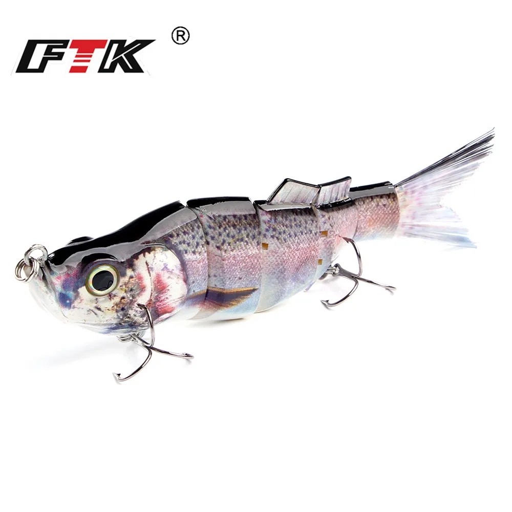 FTK Fishing Lure 165mm 54g Swimbait Hard Lure Wobblers 5 Sections Multi Jointe Bait Crankbait With Treble Hook Artificial Bait
FTK Fishing Lure 165mm 54g Swimbait Hard Lure Wobblers 5 Sections Multi Jointe Bait Crankbait With Treble Hook Artificial Bait