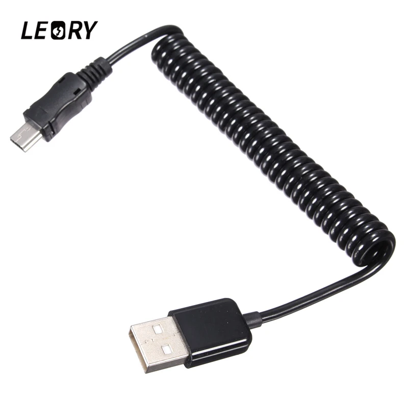 LEORY 1M Mini USB Cable USB A Type Male USB To Mini USB Male 5pin Connector Coiled Spiral Stretch Data Cable
LEORY 1M Mini USB Cable USB A Type Male USB To Mini USB Male 5pin Connector Coiled Spiral Stretch Data Cable