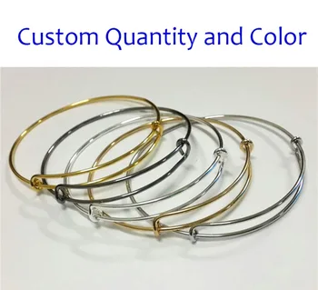 3000 PCS/Lot Adjustable Wire Bangle Bracelet Cable Expandable Charm Bracelets Bangles for Women Child Gift DIY Jewelry wholesa
3000 PCS/Lot Adjustable Wire Bangle Bracelet Cable Expandable Charm Bracelets Bangles for Women Child Gift DIY Jewelry wholesa