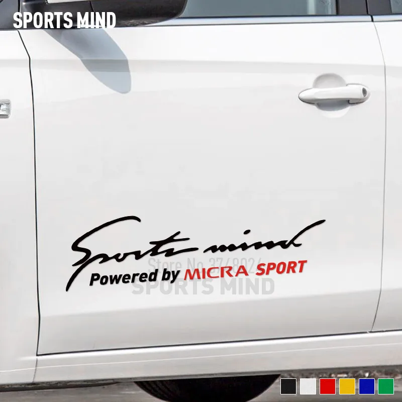 Customization Sports Mind Automobiles Car Door Sticker Decal Decoration For Nissan MICRA k12 k11 k13 nismo exterior Accessories |