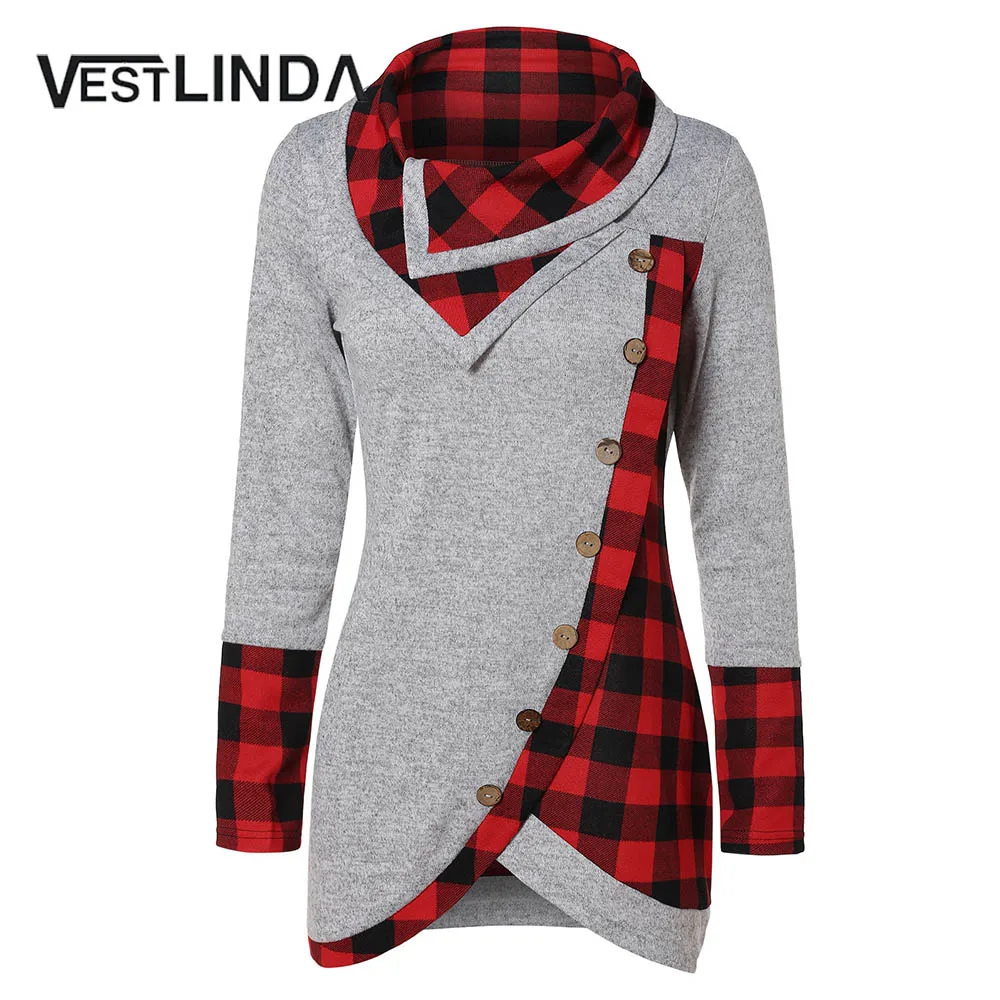 VESTLINDA Turtleneck Tartan Tunic Sweatshirt Women 2018 Autumn Long Sleeve Sweatshirt Femme Casual Pullovers Female Tops Clothes
VESTLINDA Turtleneck Tartan Tunic Sweatshirt Women 2018 Autumn Long Sleeve Sweatshirt Femme Casual Pullovers Female Tops Clothes
