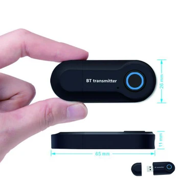 KEBIDU Wireless Bluetooth Transmitter 3.5mm Stereo Audio USB Music Adapter for TV Phones Projector Notebook PSP MP3
KEBIDU Wireless Bluetooth Transmitter 3.5mm Stereo Audio USB Music Adapter for TV Phones Projector Notebook PSP MP3