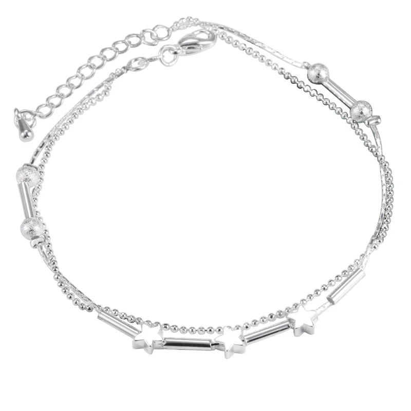 2019 Pure 925 Sterling Silver Anklet Fine Fashion Jewelry Simple Foot Chain For Women Girl S925 Silver Ankle Chain Leg Bracelets
2019 Pure 925 Sterling Silver Anklet Fine Fashion Jewelry Simple Foot Chain For Women Girl S925 Silver Ankle Chain Leg Bracelets