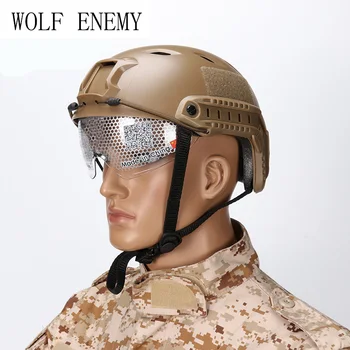 NEW FAST Helmet with Protective Goggle BJ Type Helmet Military Airsoft Helmet Tactical Army Helmet Paintball
NEW FAST Helmet with Protective Goggle BJ Type Helmet Military Airsoft Helmet Tactical Army Helmet Paintball