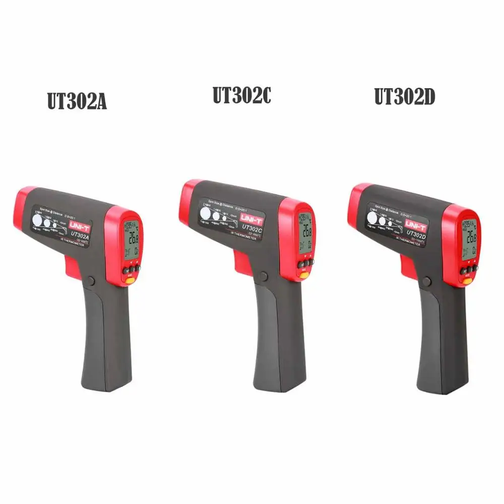 UNI-T UT302A UT302C UT302D Infrared Thermometer Digital Meter Non-contact Fast Test
UNI-T UT302A UT302C UT302D Infrared Thermometer Digital Meter Non-contact Fast Test