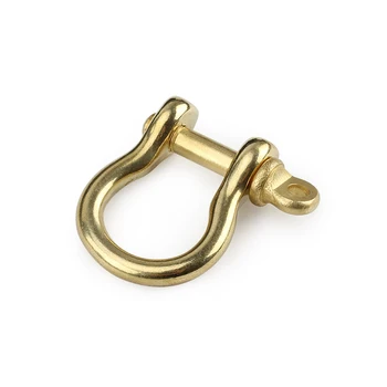 Brass Bow Shackle Hook Outdoor EDC Screw Pin Rigging Keychain Leather Craft Joint Connect D-Ring Hardware
Brass Bow Shackle Hook Outdoor EDC Screw Pin Rigging Keychain Leather Craft Joint Connect D-Ring Hardware