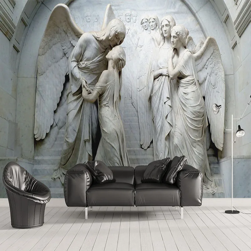 Пользовательские фотообои 3D рельефная скульптура ангела Фреска гостиная телевизор диван спальня Европейский стиль обои для стены 3 D Фреск...
Пользовательские фотообои 3D рельефная скульптура ангела Фреска гостиная телевизор диван спальня Европейский стиль обои для стены 3 D Фреск...