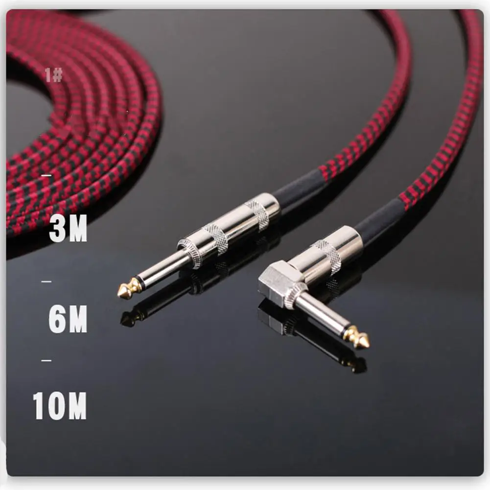 Debbie Electric Guitar Cable 6.35mm Straight to Right Angle Plug Guitarra Audio Cable Musical Instrument Parts Accessories GT-L3
Debbie Electric Guitar Cable 6.35mm Straight to Right Angle Plug Guitarra Audio Cable Musical Instrument Parts Accessories GT-L3