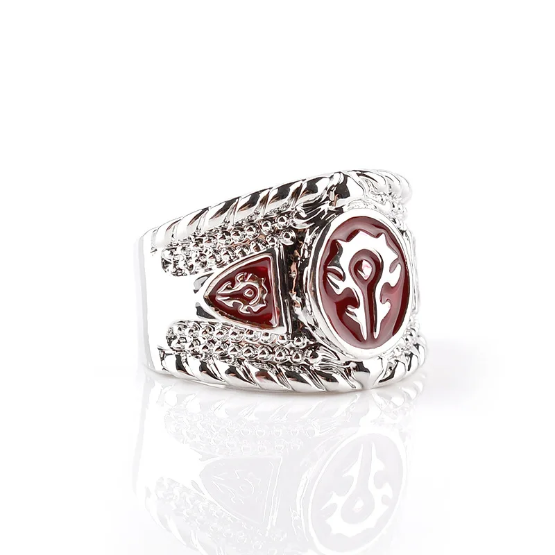 2019 Red Punk Vintage Ring Metal Trendy Jewelry World of Warcraft Alliance Ring Game Enamel Horde Logo Party Accessories R145
2019 Red Punk Vintage Ring Metal Trendy Jewelry World of Warcraft Alliance Ring Game Enamel Horde Logo Party Accessories R145