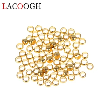 200pcs 2mm Round Metal Beads Crimp End Bead Gold Silver Color Spacer Beads For DIY Jewelry Making Findings & Components F103
200pcs 2mm Round Metal Beads Crimp End Bead Gold Silver Color Spacer Beads For DIY Jewelry Making Findings & Components F103