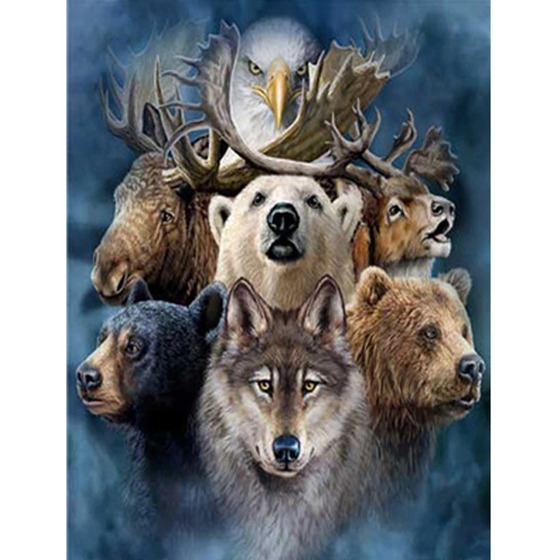 Animals DIY Picture By Numbers Craft Kits Coloring Bear Wolf Deer Oil Pictures Hand Paint Drawing Home Decor
Animals DIY Picture By Numbers Craft Kits Coloring Bear Wolf Deer Oil Pictures Hand Paint Drawing Home Decor