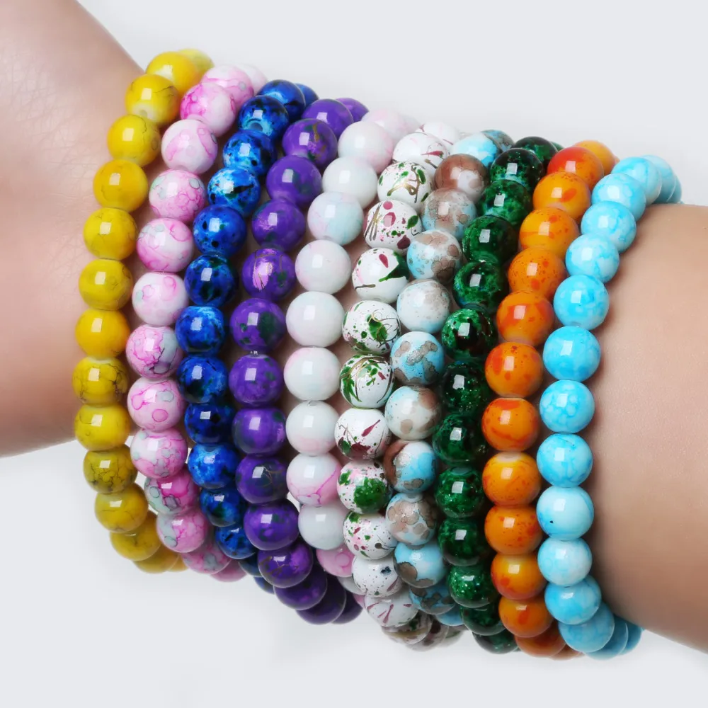 Natural Glass Stretch/Elastic Cord Round Glass Beads Yoga Beaded Bracelet for Men Women Friend Gift Charm Strand Jewelry
Natural Glass Stretch/Elastic Cord Round Glass Beads Yoga Beaded Bracelet for Men Women Friend Gift Charm Strand Jewelry