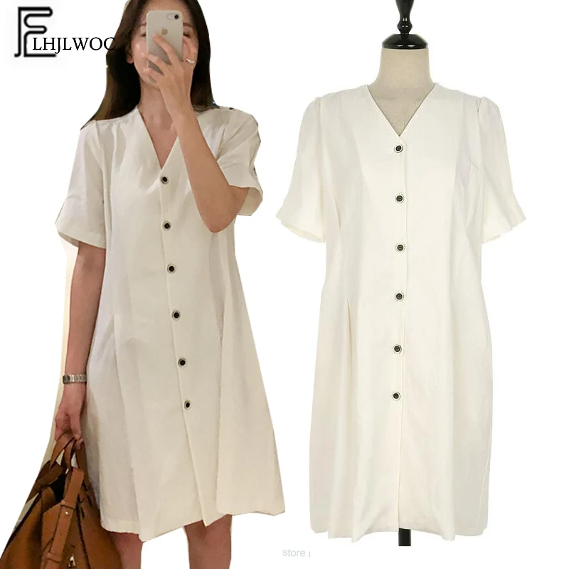 Casual Dresses Women's Summer Short Sleeve Cute Sweet Elegant Lady Daily Life Comfortable Cotton Linen Button Shirt Dress 628
Casual Dresses Women's Summer Short Sleeve Cute Sweet Elegant Lady Daily Life Comfortable Cotton Linen Button Shirt Dress 628