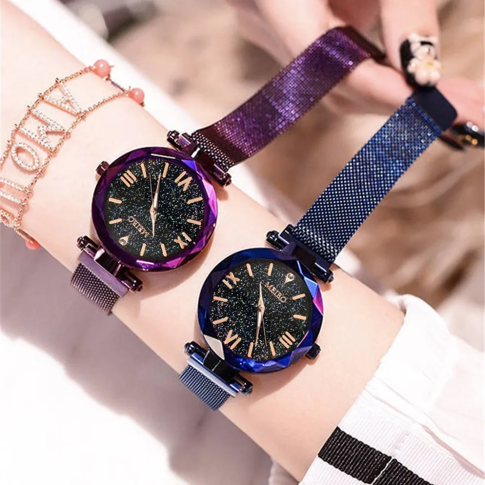 MEIBO 2019 Women Watches Magnetic Starry Sky Clock Luxury Brand Female Clock Ladies Wrist Watch Relogio Feminino zegarek damski
MEIBO 2019 Women Watches Magnetic Starry Sky Clock Luxury Brand Female Clock Ladies Wrist Watch Relogio Feminino zegarek damski