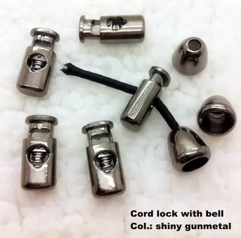 Free shipping, cord lock with cord end in shiny gunmetal color, spring string stopper, plastic cord stopper end 200 pcs/lot
Free shipping, cord lock with cord end in shiny gunmetal color, spring string stopper, plastic cord stopper end 200 pcs/lot